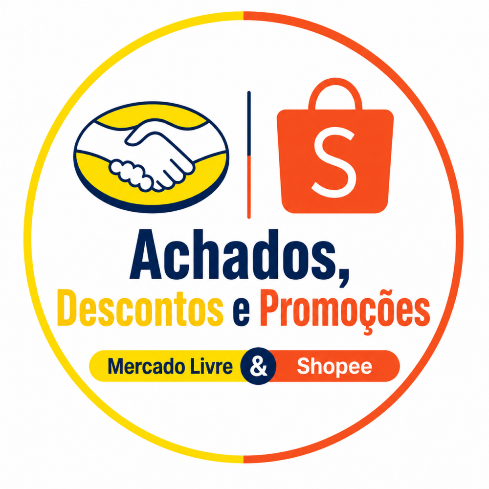 Logo Achados, Descontos e Promoções - Mercado Livre & Shopee